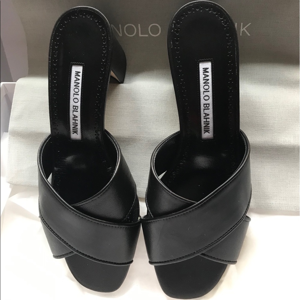Genuine Manolo Blahnik sandal.